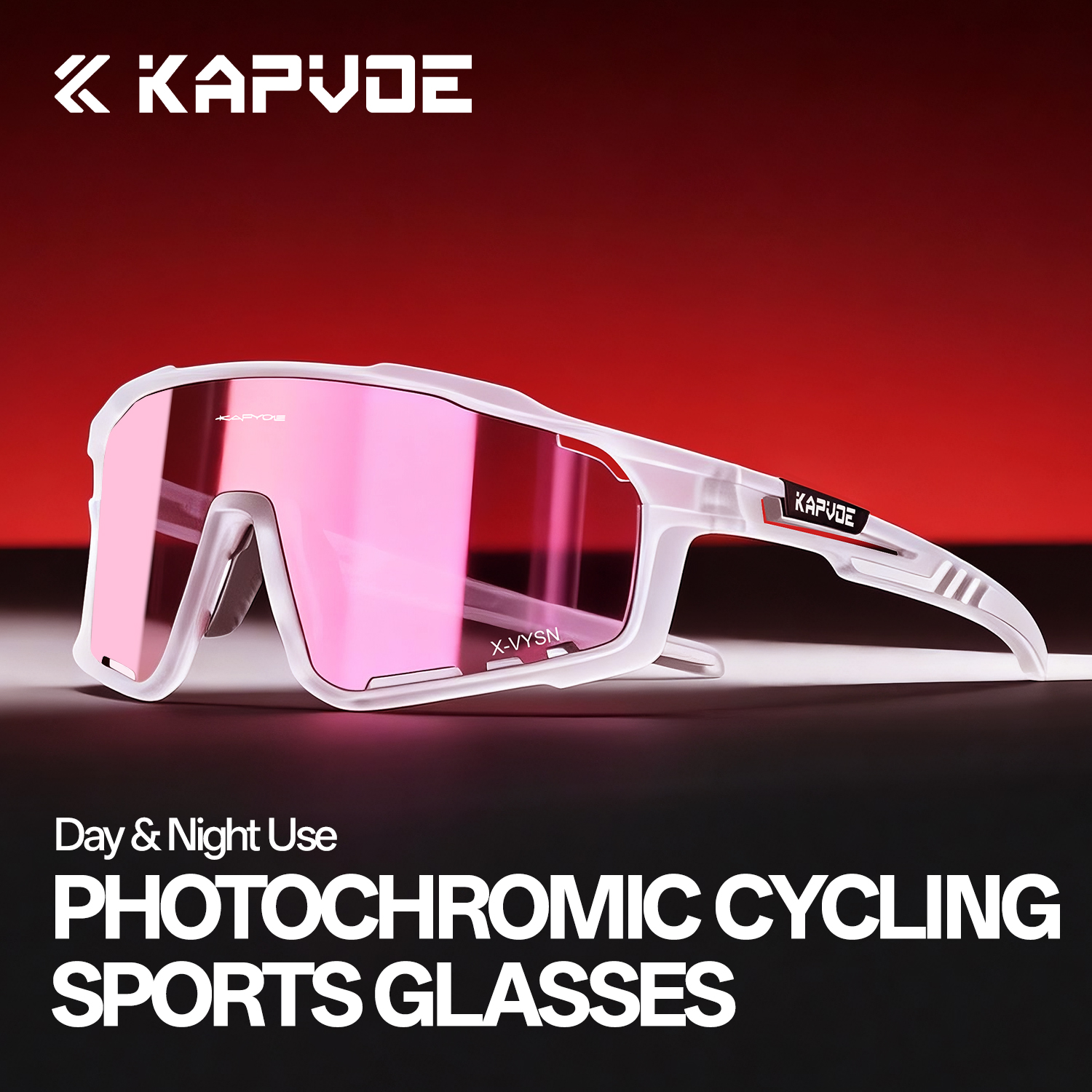Outdoor Adventure And Sports - KAPVOE Outdoor Photochromic Cycling Glasses Sports