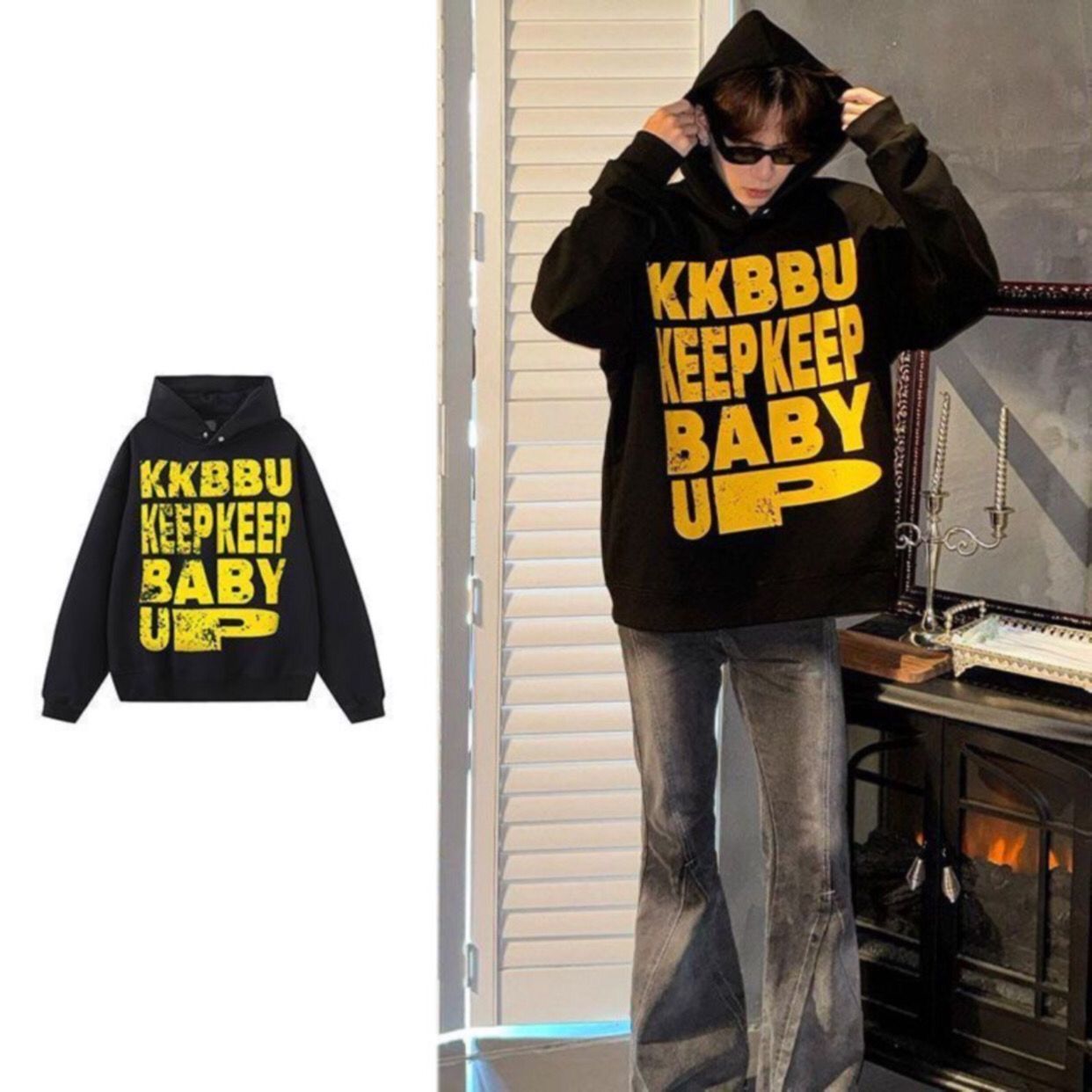 Mens With Hat Hoodies New York - Outdoor Adventure New York บทวิจารณ์และราคา