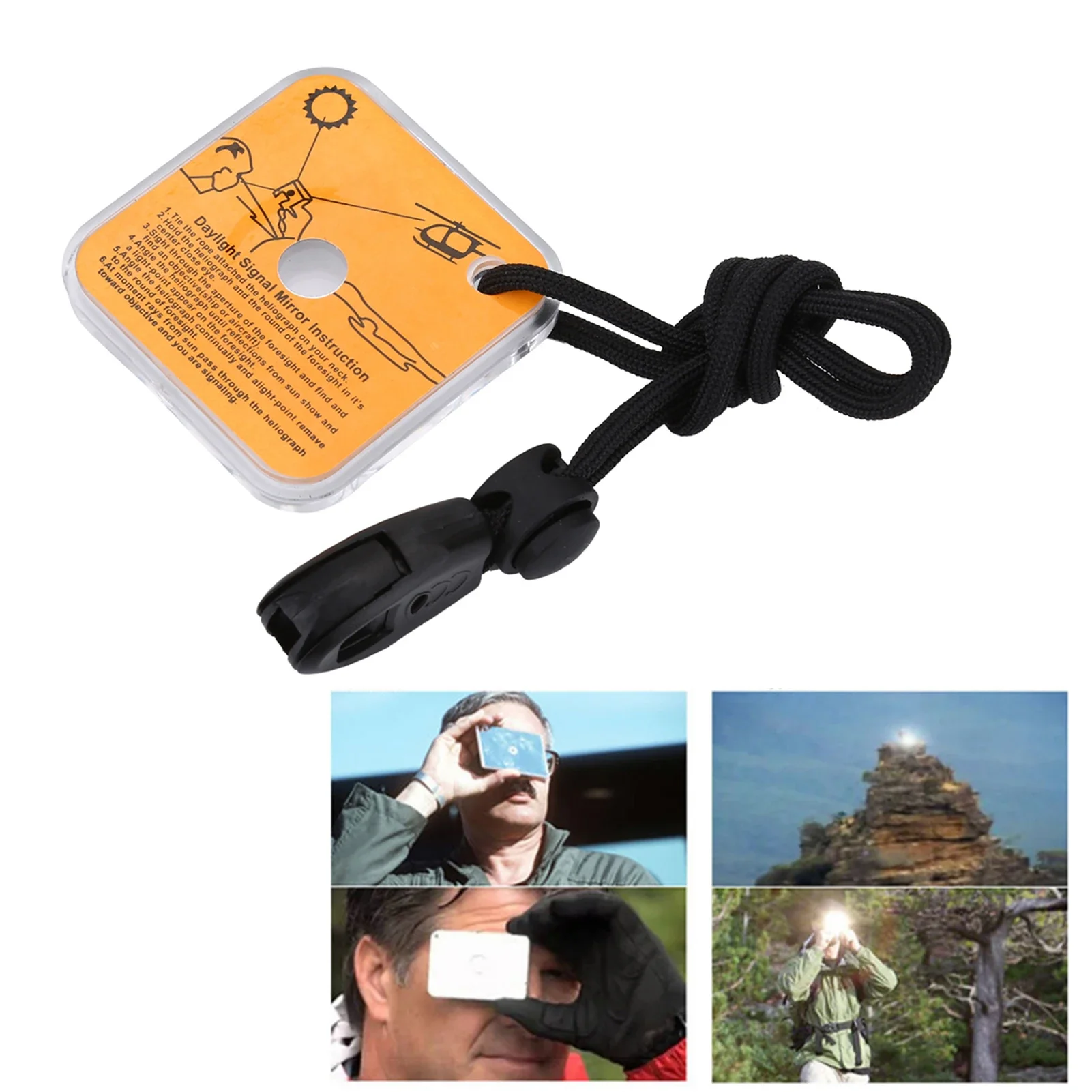 Outdoor Multifunctional Surviv - Signal Mirror Rescue บทวิจารณ์และราคา