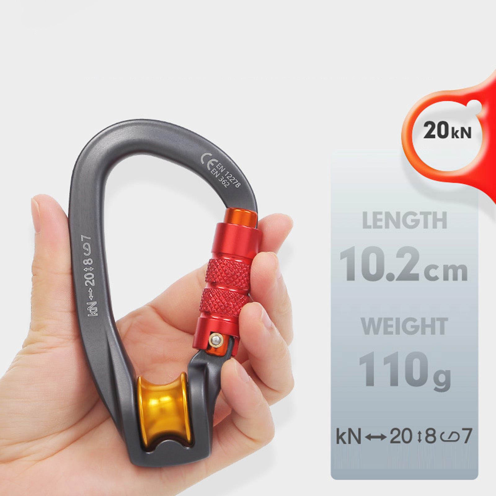 Locking Carabiner Mountaineeri - Carabiner Locking D บทวิจารณ์และราคา