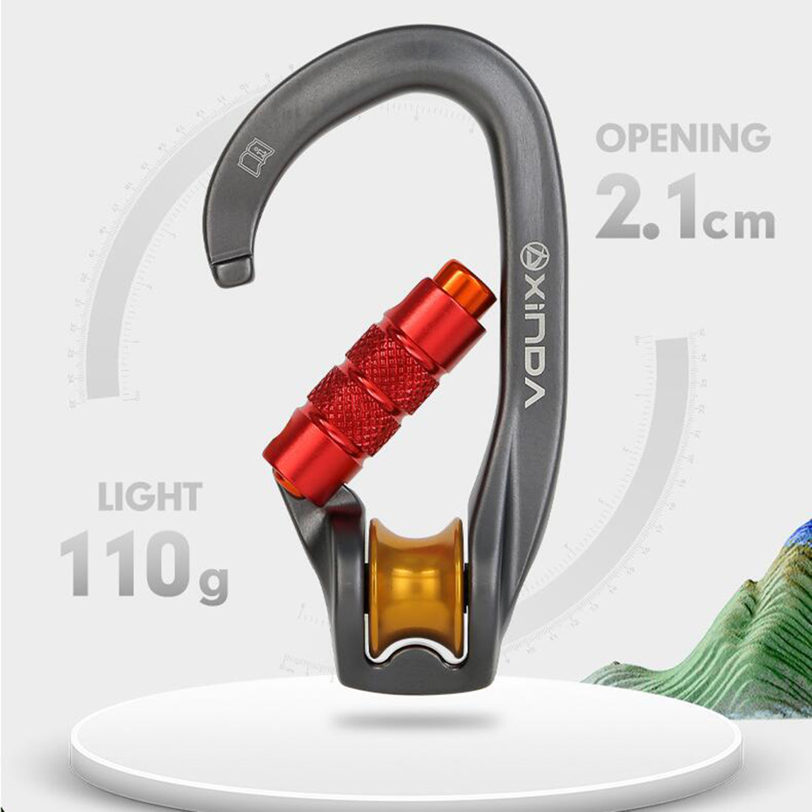 Locking Carabiner Mountaineeri - Carabiner Locking D บทวิจารณ์และราคา