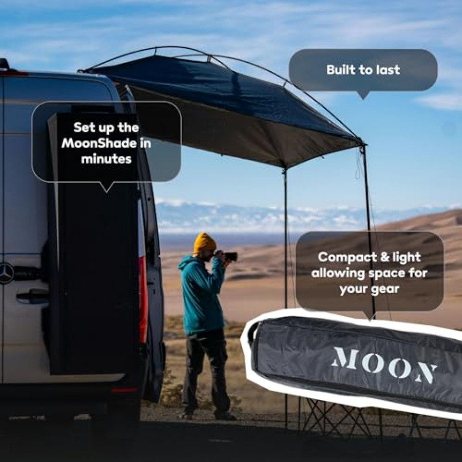 Portable Vehicle Awning 9' x 7 - Outdoor Adventure Vans บทวิจารณ์และราคา
