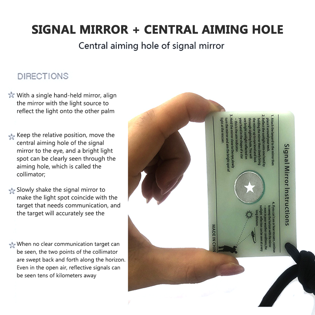 Multifunction Survival Marine  - Signal Mirror Rescue บทวิจารณ์และราคา