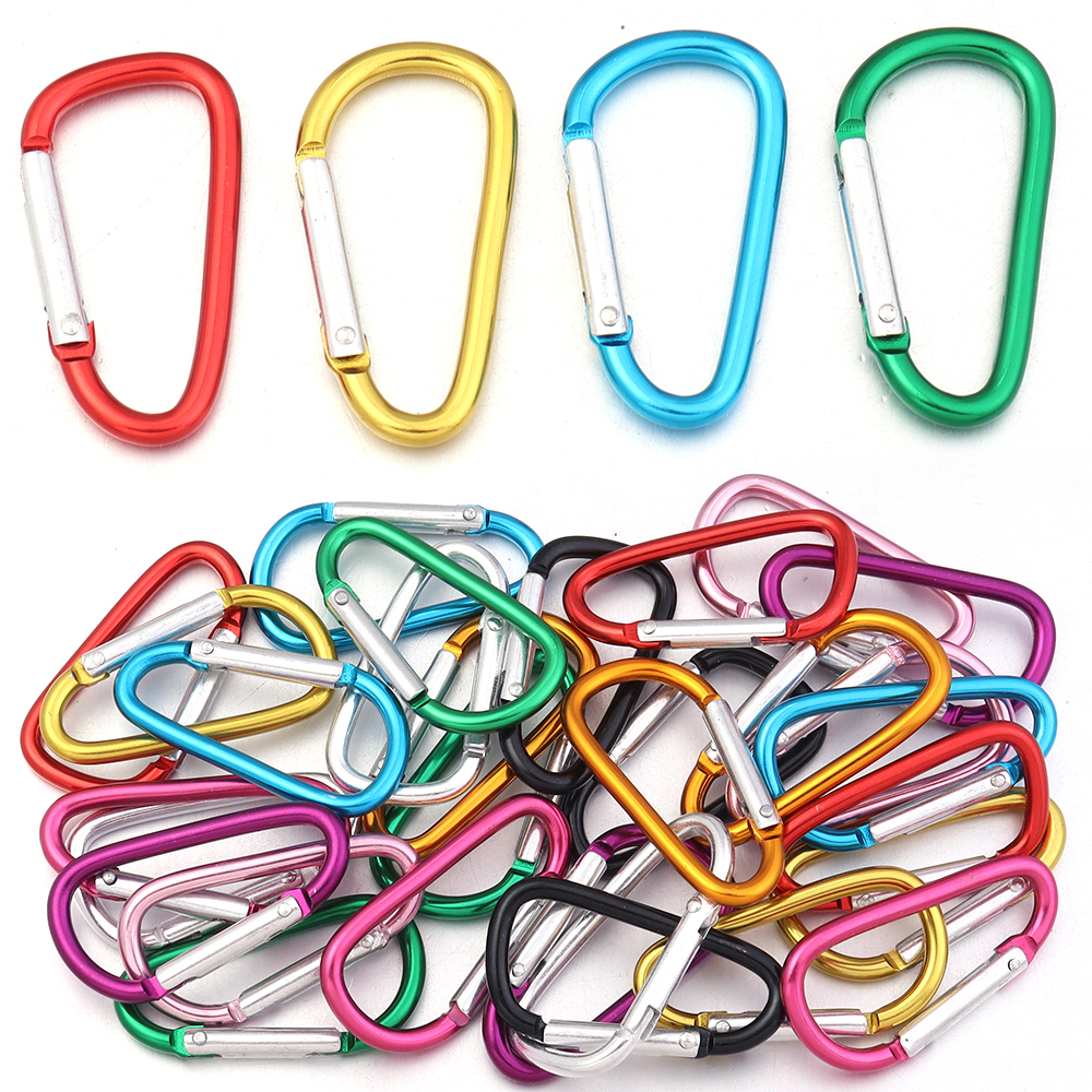 10pcs/lot Aluminum Alloy Snap  - Carabiner Locking D บทวิจารณ์และราคา