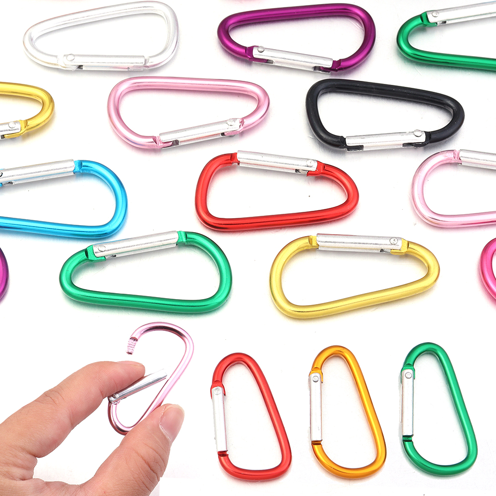 10pcs/lot Aluminum Alloy Snap  - Carabiner Locking D บทวิจารณ์และราคา