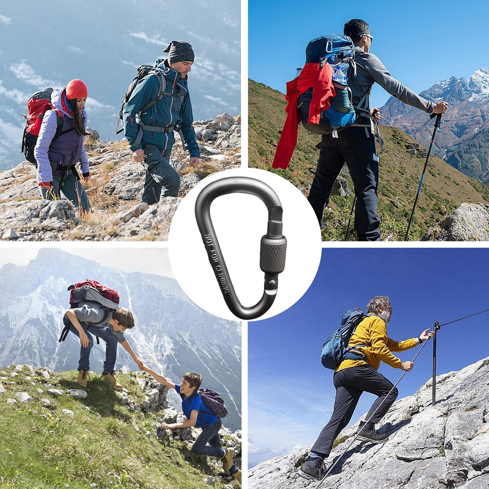 Outdoor Aluminum D Shape Locki - Carabiner Locking D บทวิจารณ์และราคา