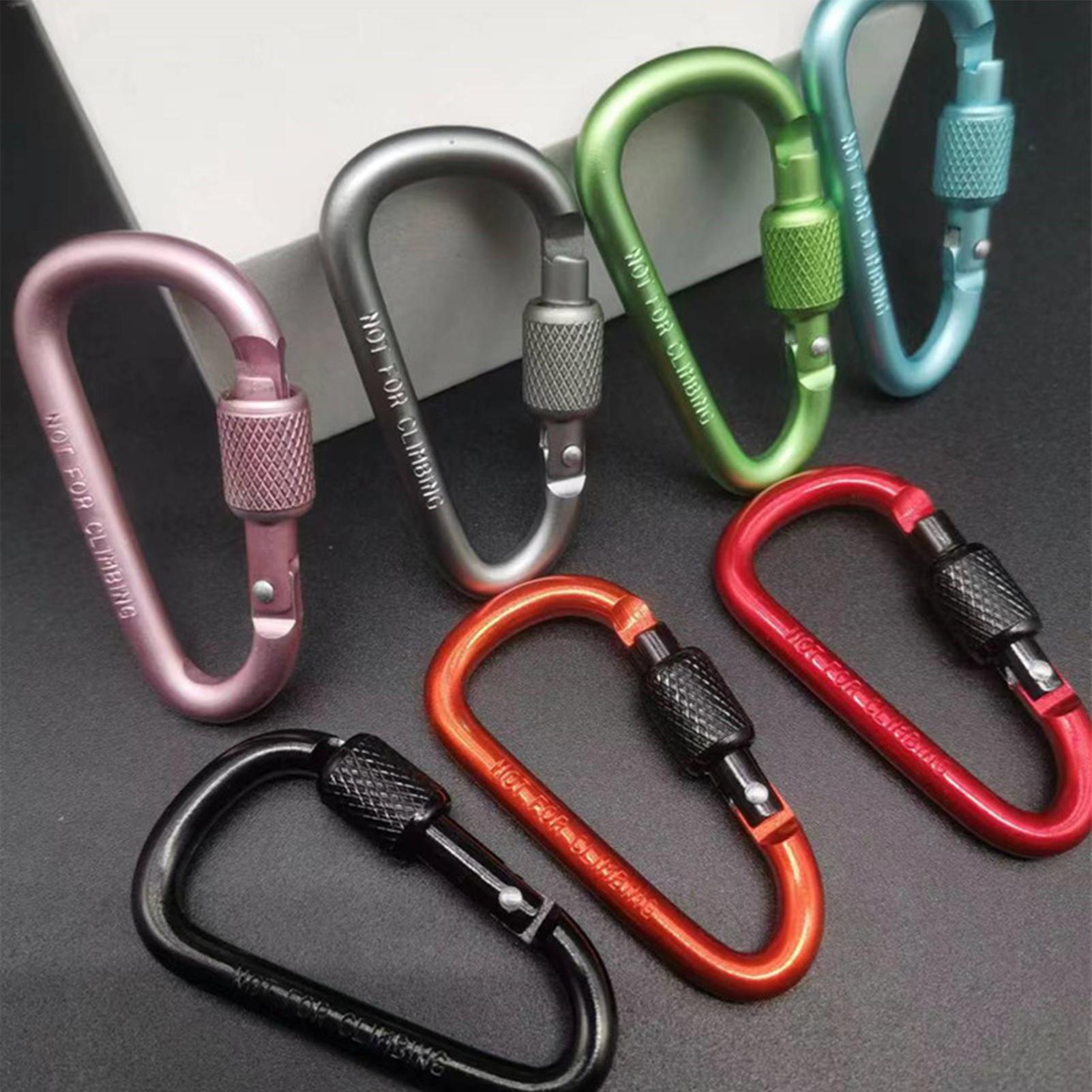 Outdoor Aluminum D Shape Locki - Carabiner Locking D บทวิจารณ์และราคา