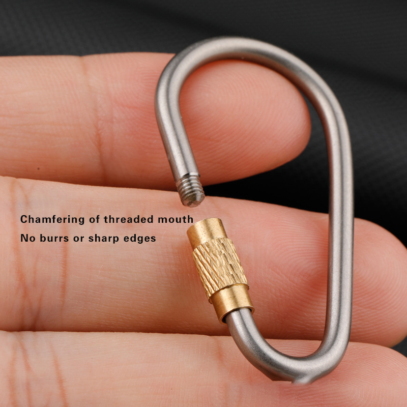 Titanium Alloy Carabiner with  - Carabiner Locking D บทวิจารณ์และราคา