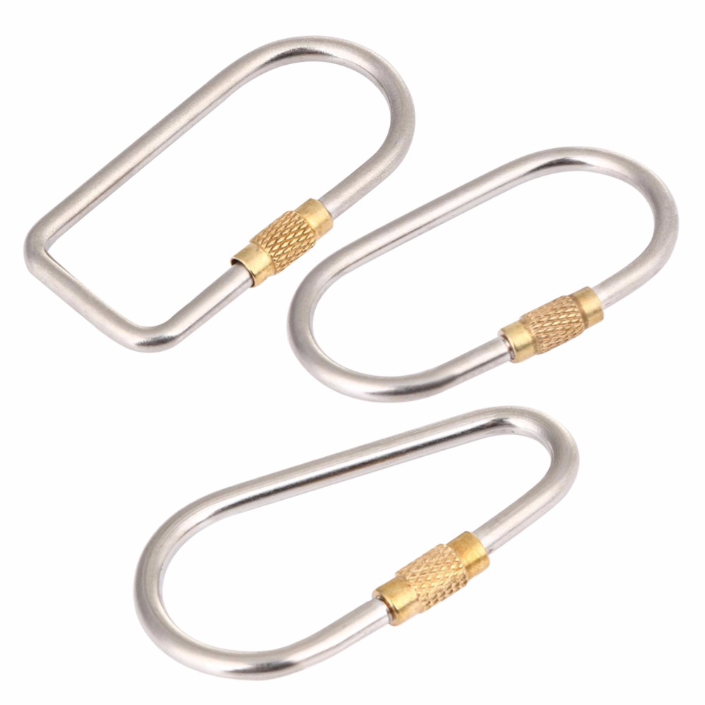 5pcs/lot Titanium Locking Cara - Carabiner Locking D บทวิจารณ์และราคา