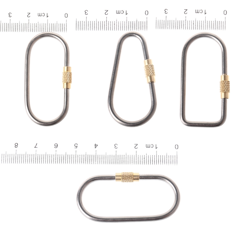 5pcs/lot Titanium Locking Cara - Carabiner Locking D บทวิจารณ์และราคา
