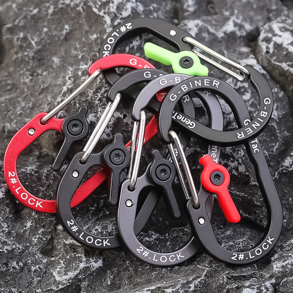 Aluminum Locking Carabiner Cli - Carabiner Locking D บทวิจารณ์และราคา