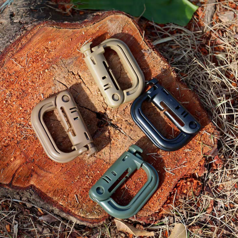 5Pcs Plastic D-Ring Tactical B - Carabiner Locking D บทวิจารณ์และราคา
