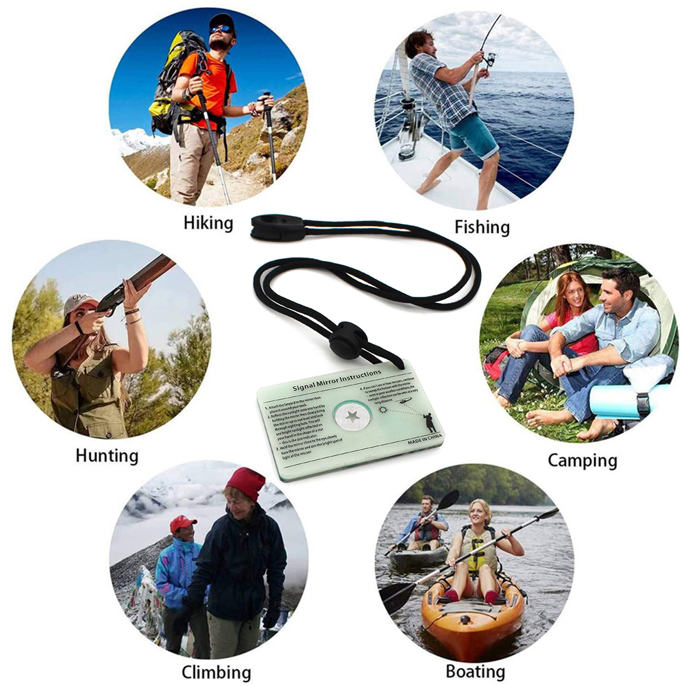 Rectangular Emergency Mirror M - Signal Mirror Rescue บทวิจารณ์และราคา