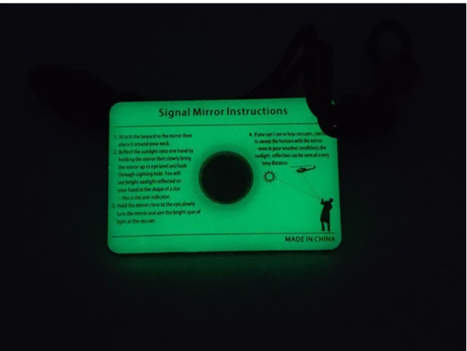 Rectangular Emergency Mirror M - Signal Mirror Rescue บทวิจารณ์และราคา