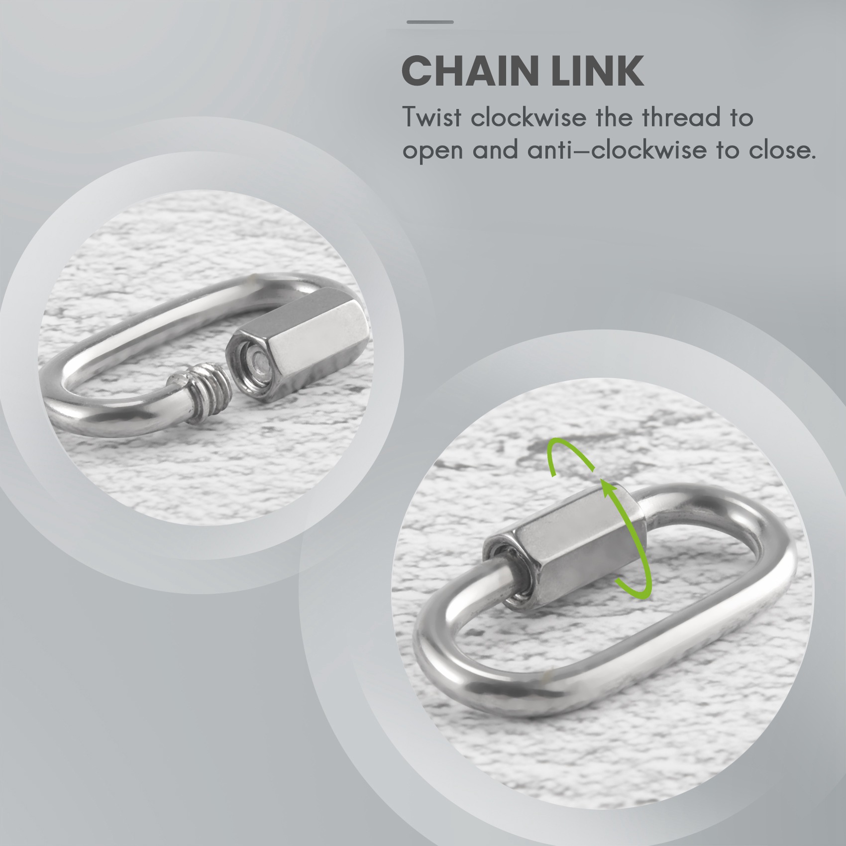 A60Z12 Pcs Quick Link 4MM Stai - Carabiner Locking D บทวิจารณ์และราคา
