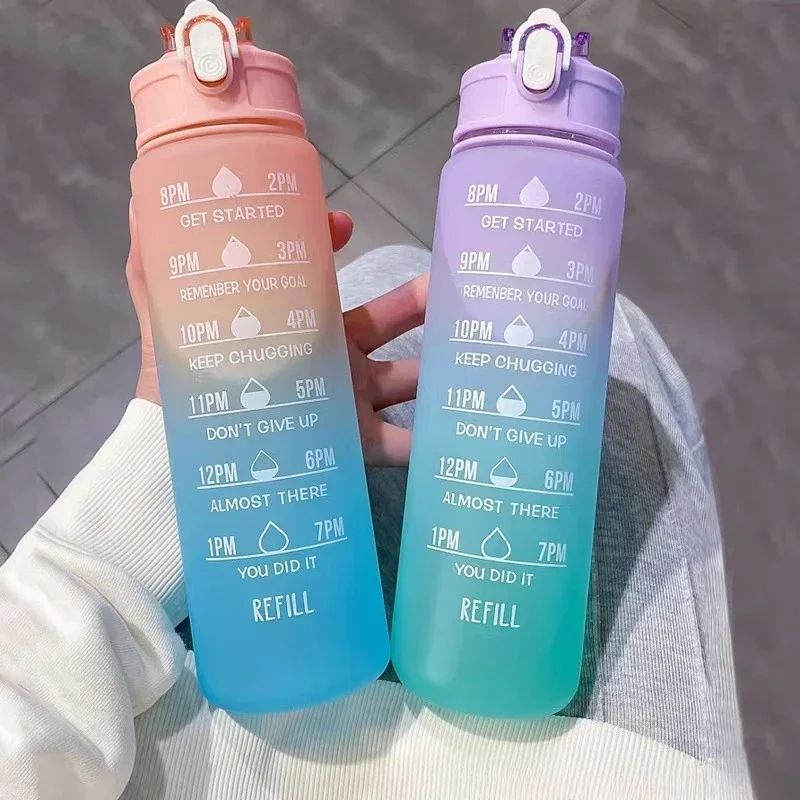 Sports Water Bottle with Time- - Outdoor Adventure And Sports บทวิจารณ์และราคา