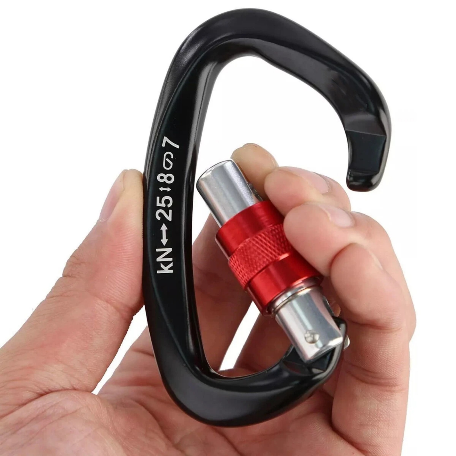 5Pcs/Set 25KN D-Shape Aluminum - Carabiner Locking D บทวิจารณ์และราคา