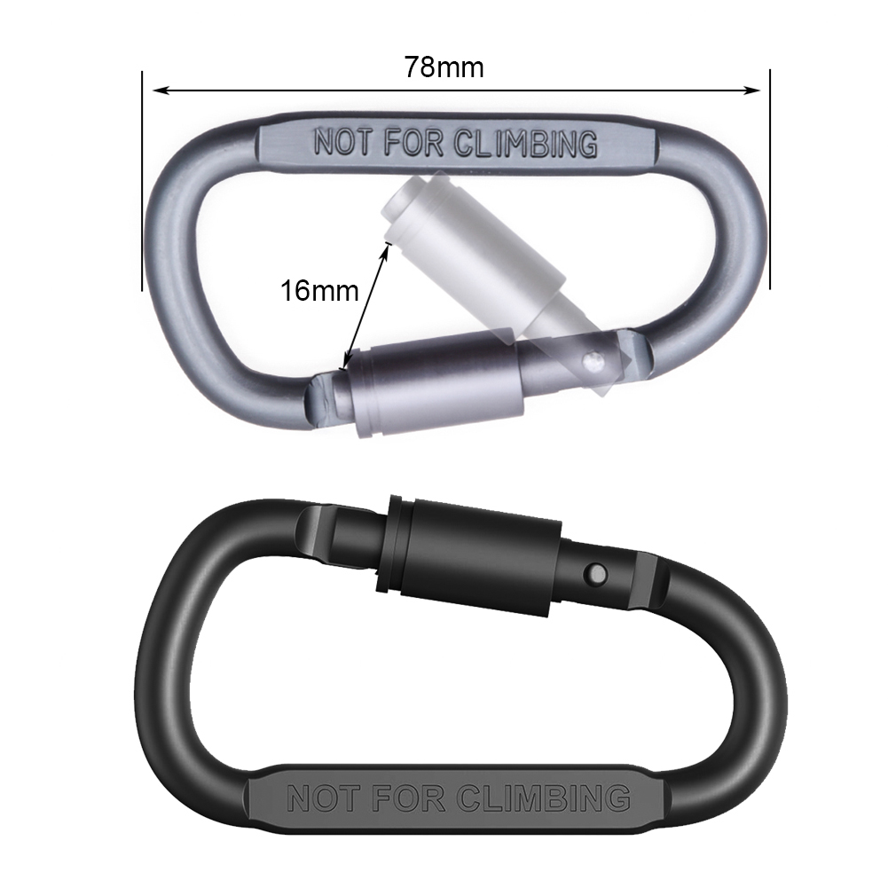 D-ring Locking Carabiner Clip  - Carabiner Locking D บทวิจารณ์และราคา