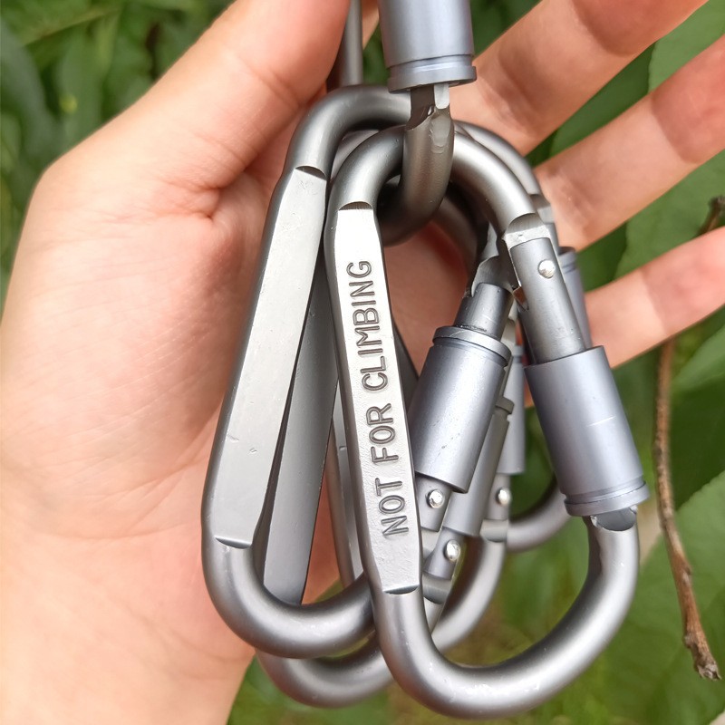 6Pcs Aluminum Carabiner Clip D - Carabiner Locking D บทวิจารณ์และราคา