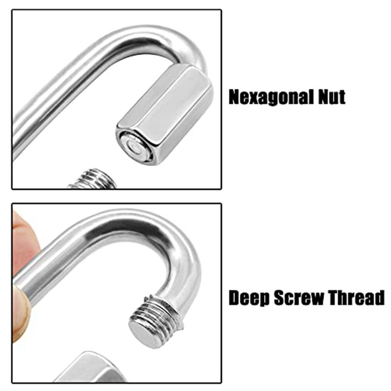 ABJS 12 Pack Quick Link 5/32 I - Carabiner Locking D บทวิจารณ์และราคา