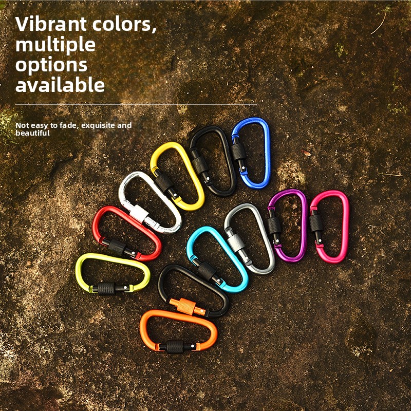 10 Pack Aluminum D Ring Key Ri - Carabiner Locking D บทวิจารณ์และราคา