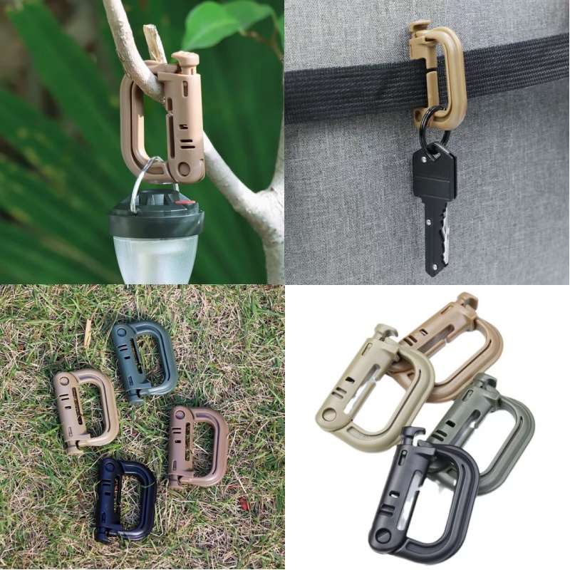 Tactical D-Ring Carabiner – Pl - Carabiner Locking D บทวิจารณ์และราคา